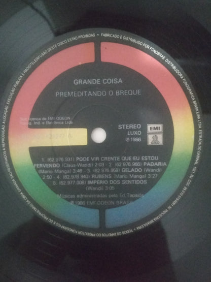 Lp Vinil Grande Coisa Premê Premeditando O Breque C Encarte