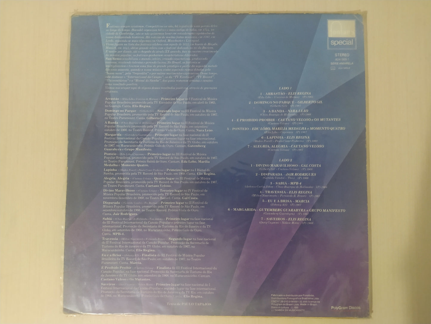 Lp Vinil 20 Anos De Festivais