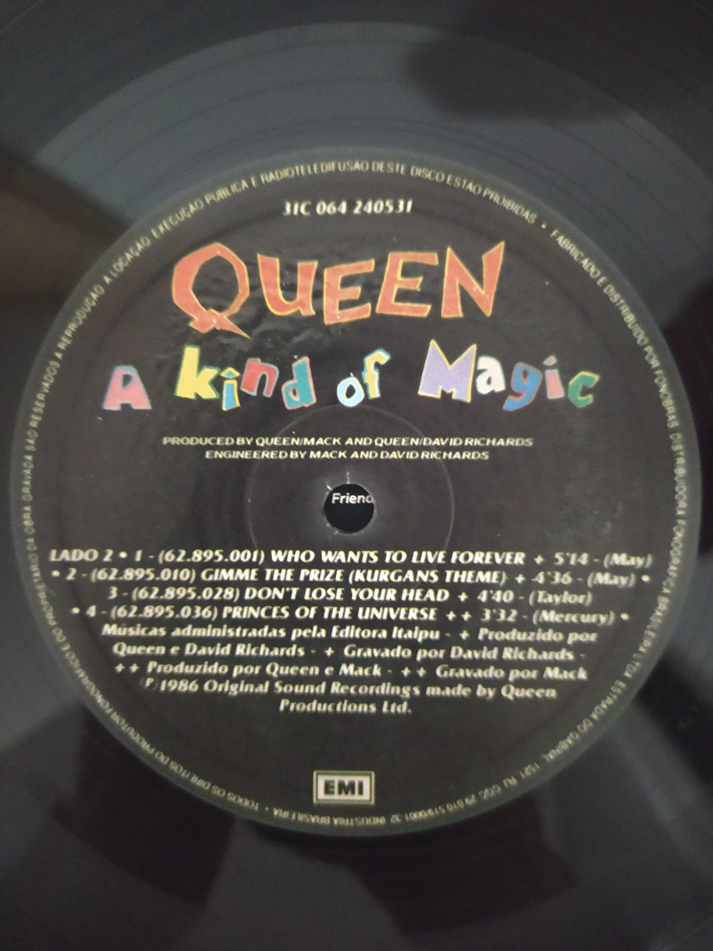 Lp Vinil Queen A kind of magic