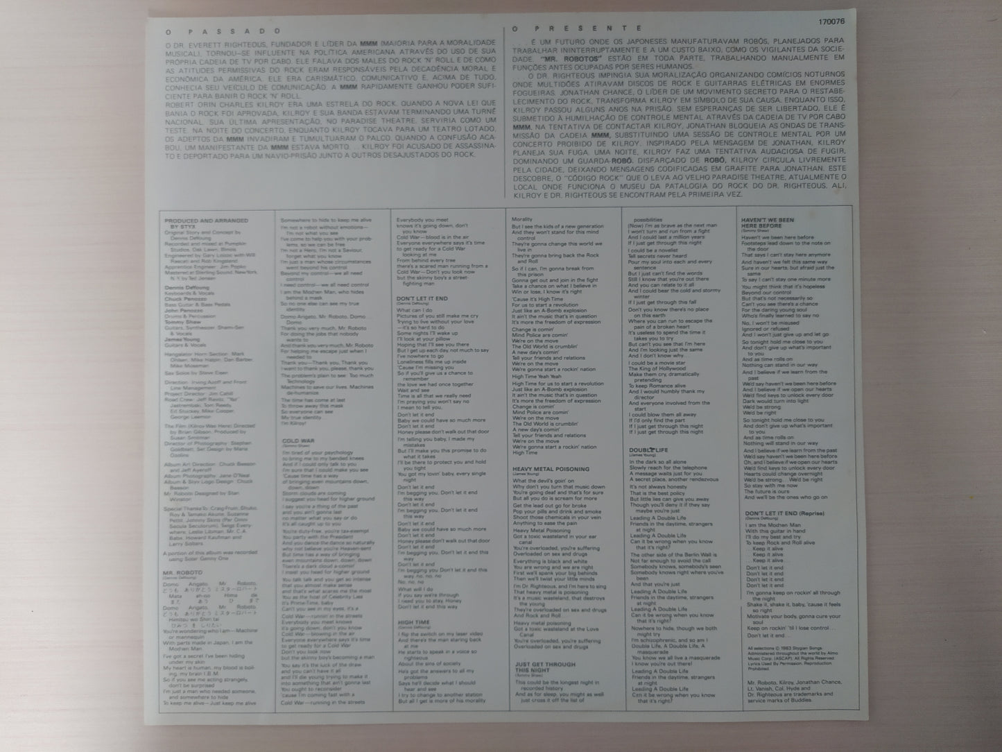 Lp Vinil Styx Kilroy Was Here Com Encarte