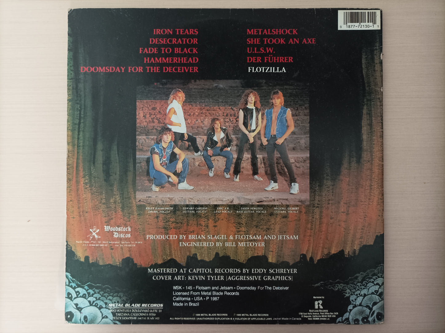 Lp Vinil Flotsam and Jetsam Doomsday for the Deceiver