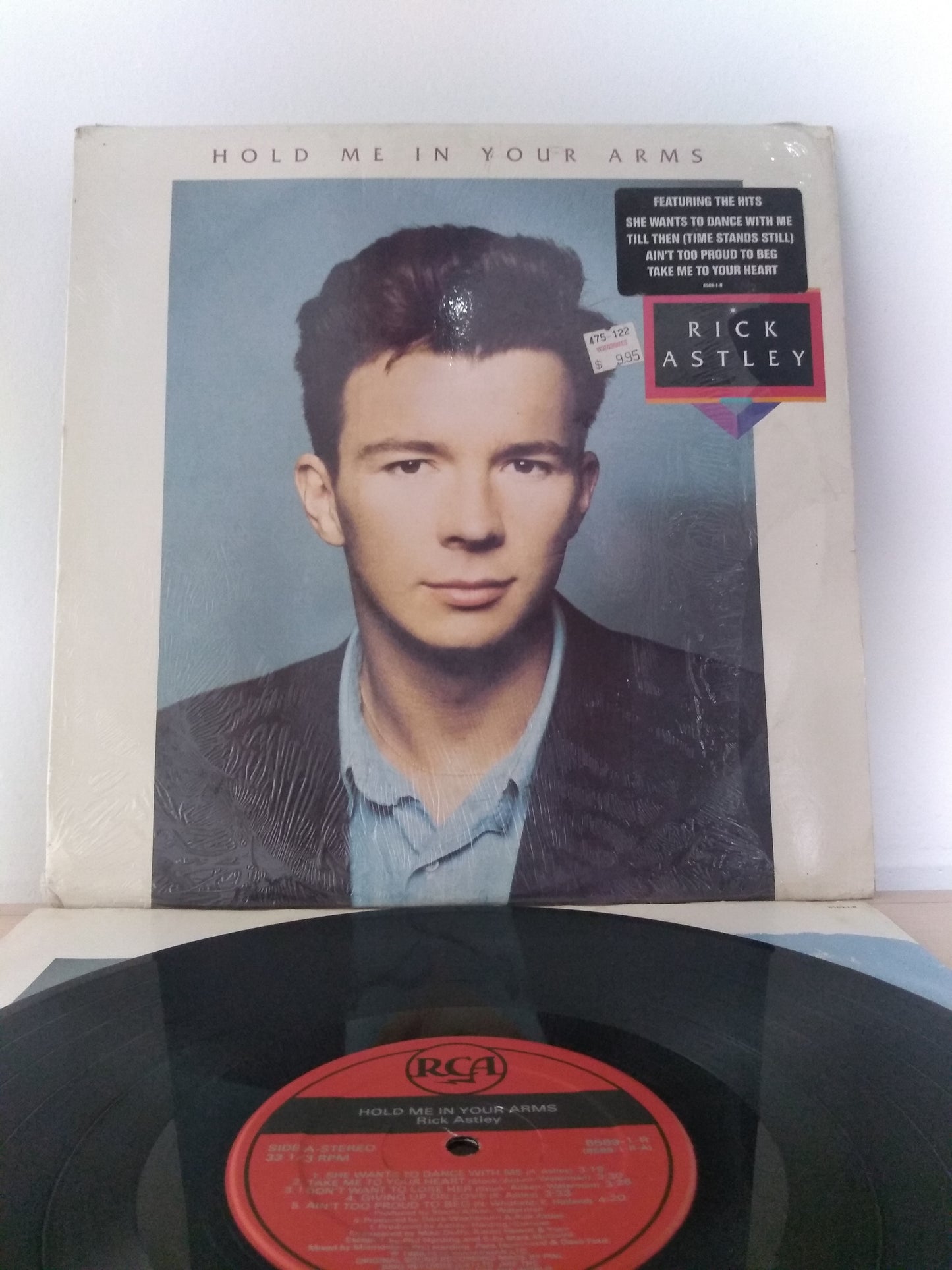 Lp Vinil Rick Astley Hold Me In Your Arms Encarte Importado