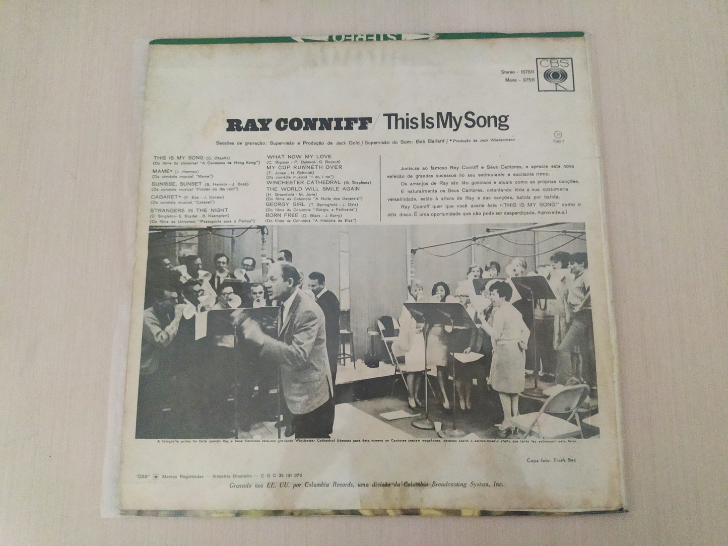 Lp Vinil Ray Conniff This Is My Song
