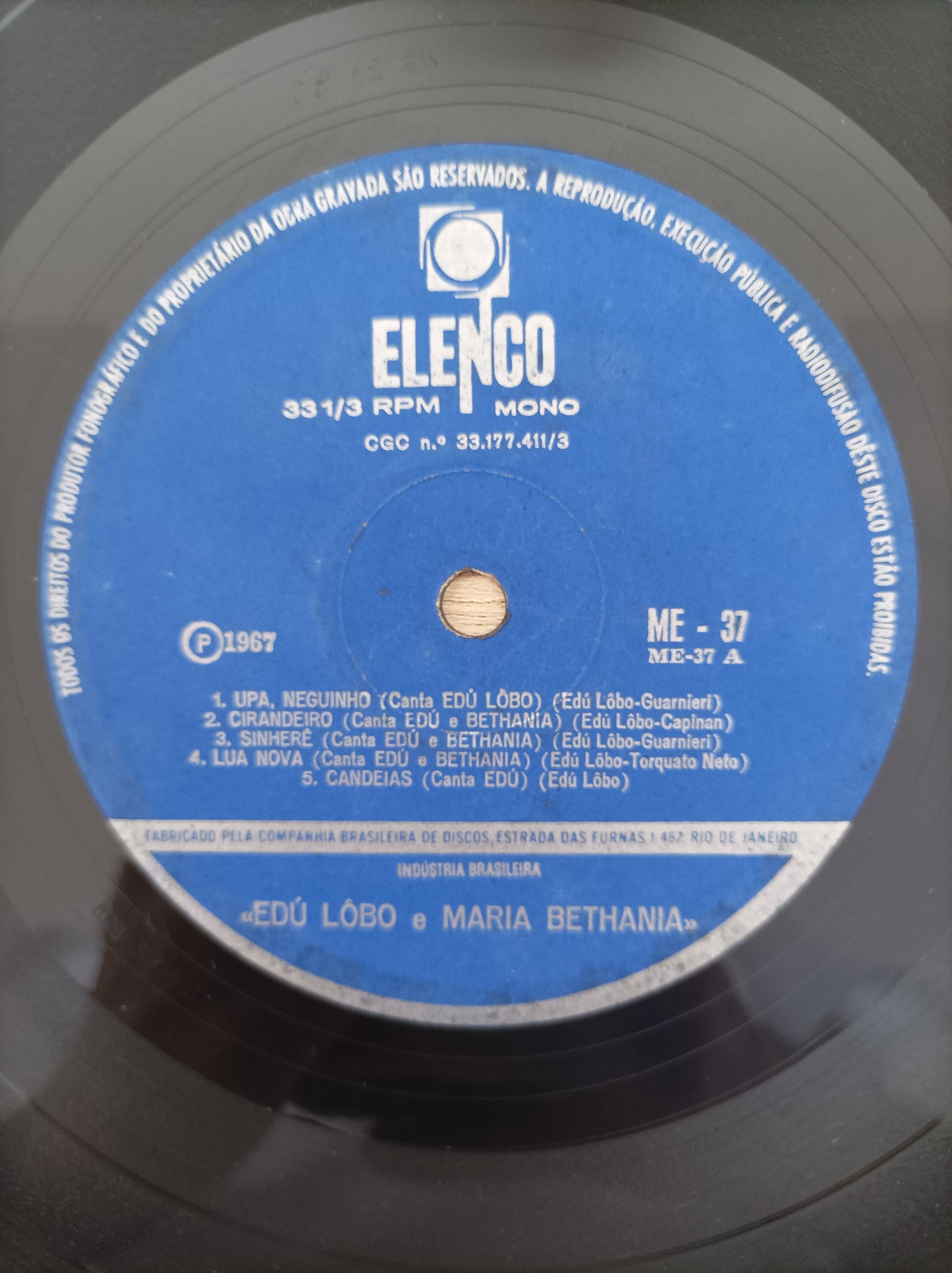 Lp Vinil Edu e Bethânia