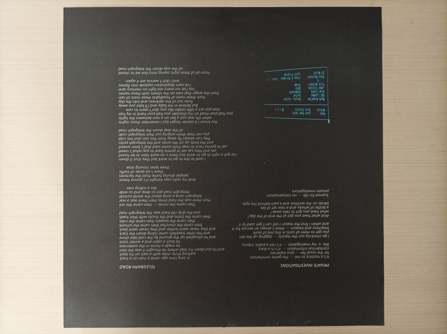 Lp Vinil Dire Straits Love over gold
