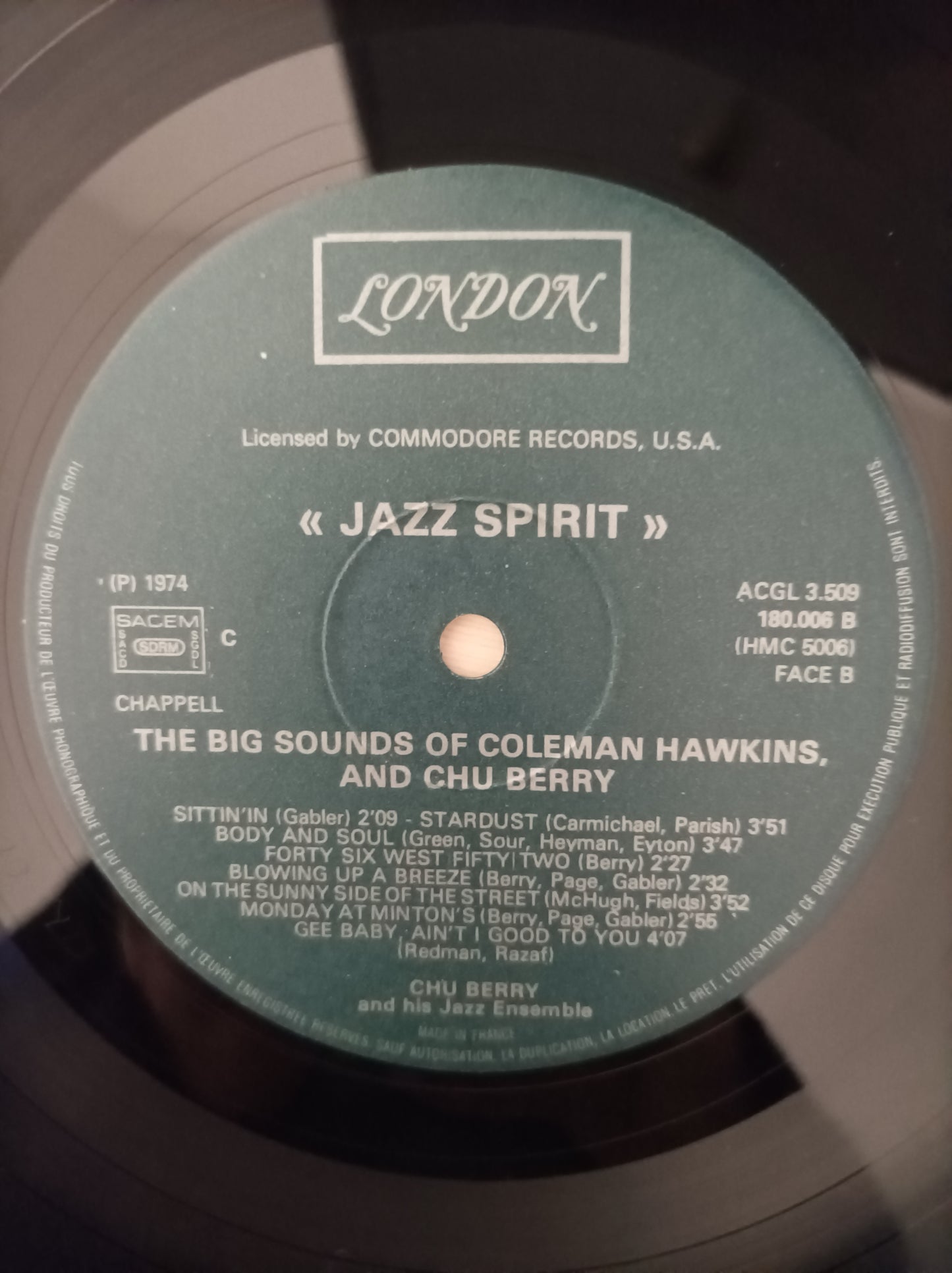 Lp Vinil Coleman Hawkins and Chu Berry The Big Sounds of Importado