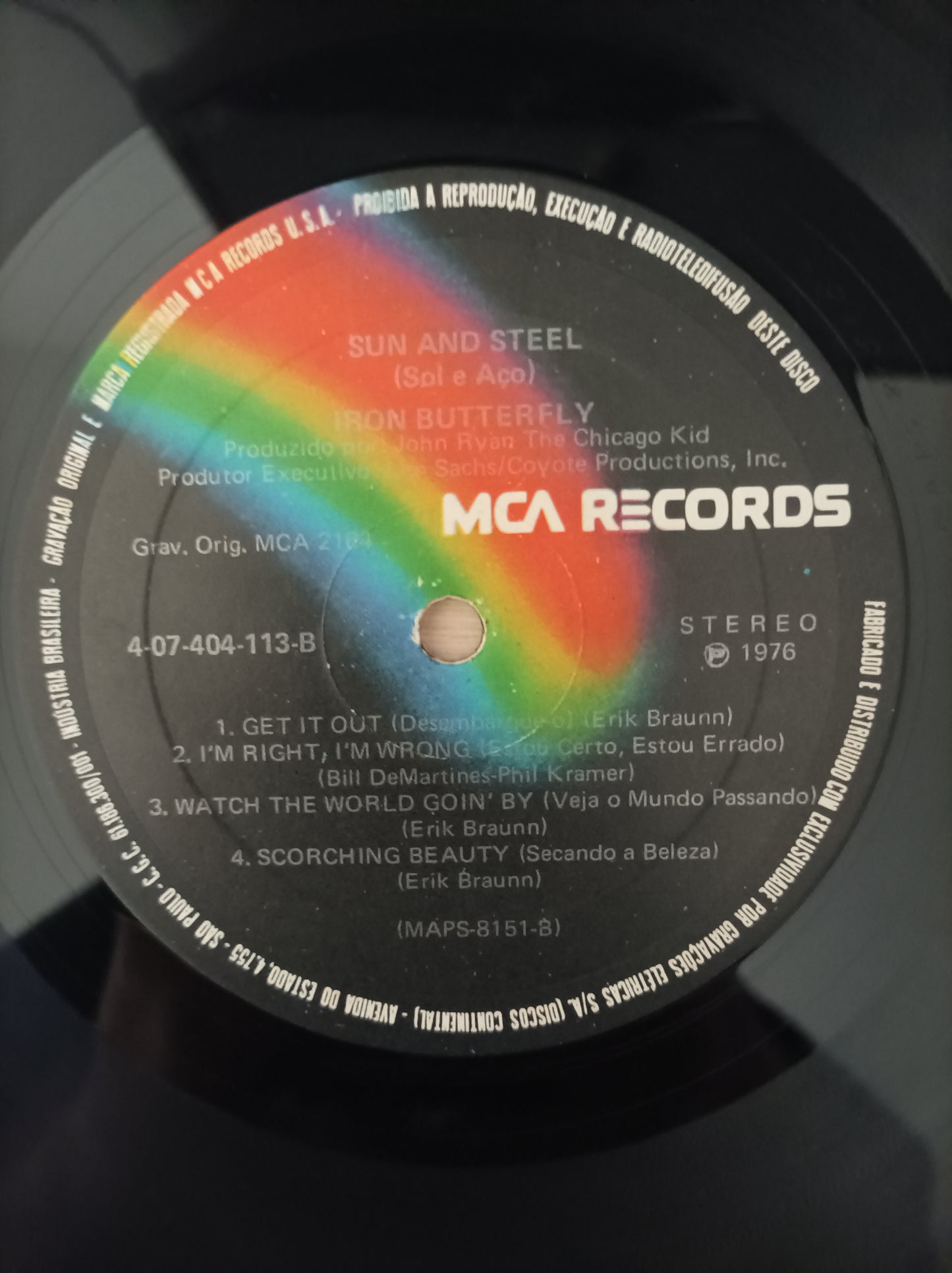 Lp Vinil Iron Butterfly Sun and steel