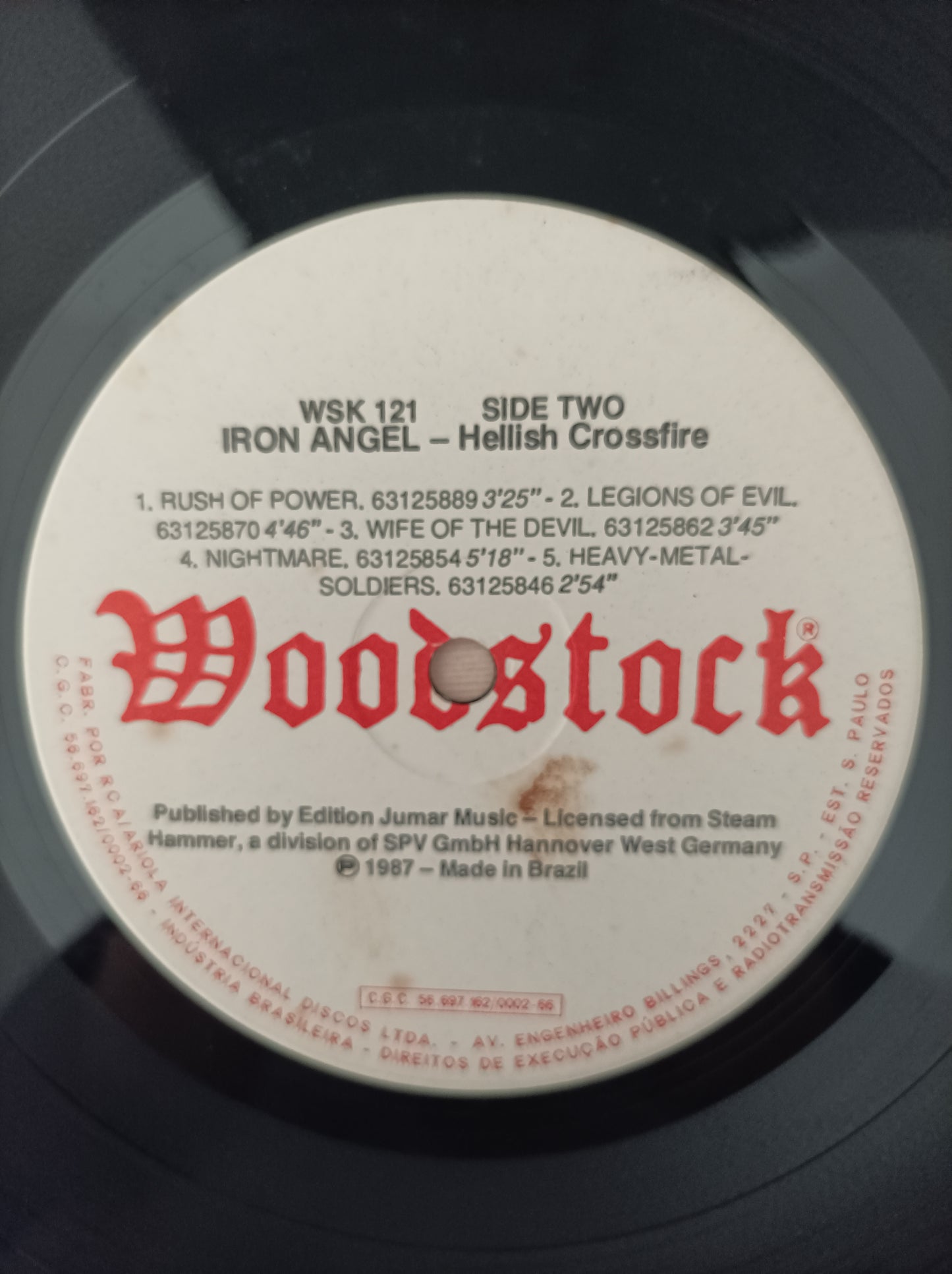 Lp Vinil Iron Angel Hellish Crossfire