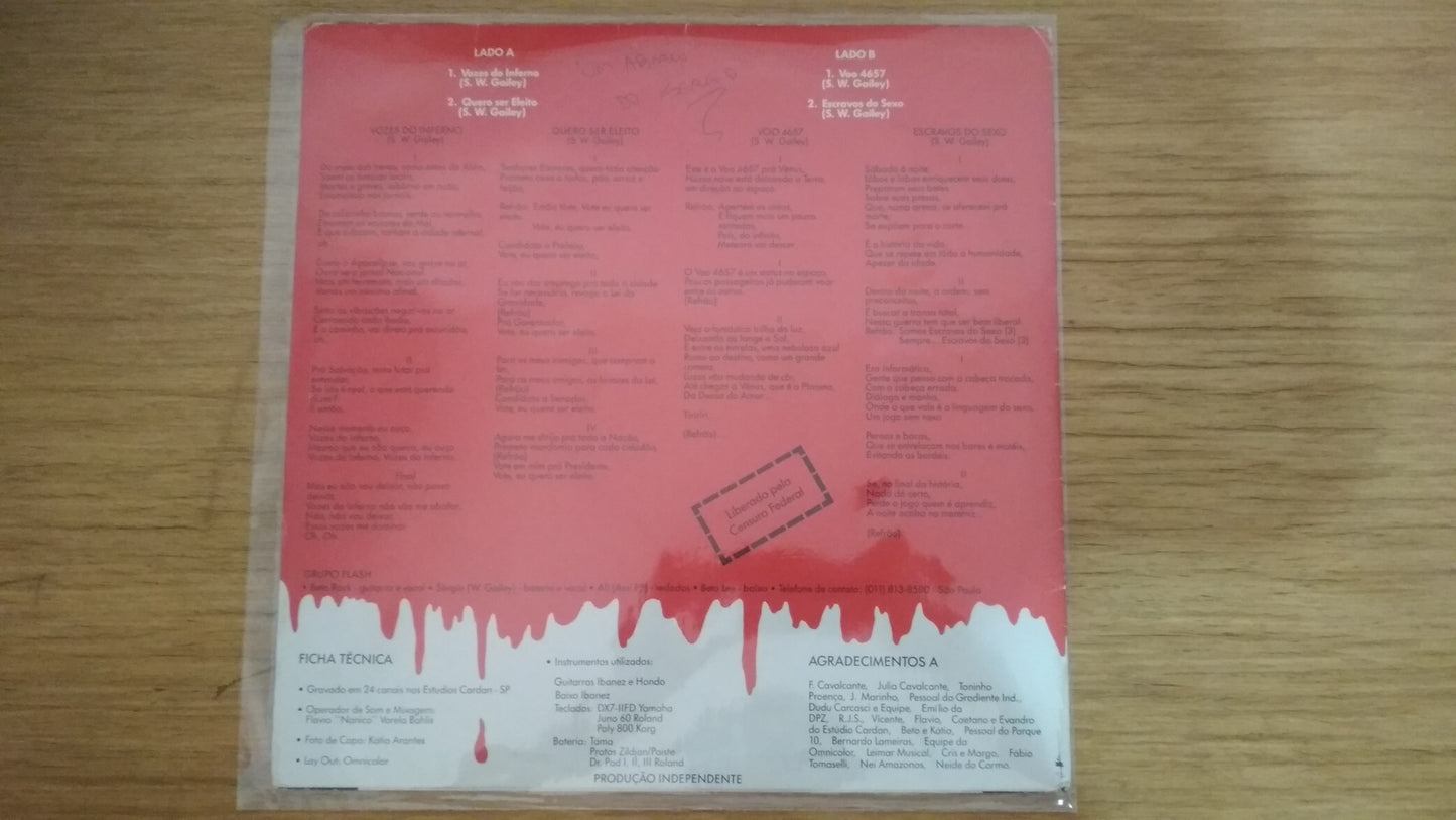 Lp Vinil Flash Grupo Vozes do Inferno