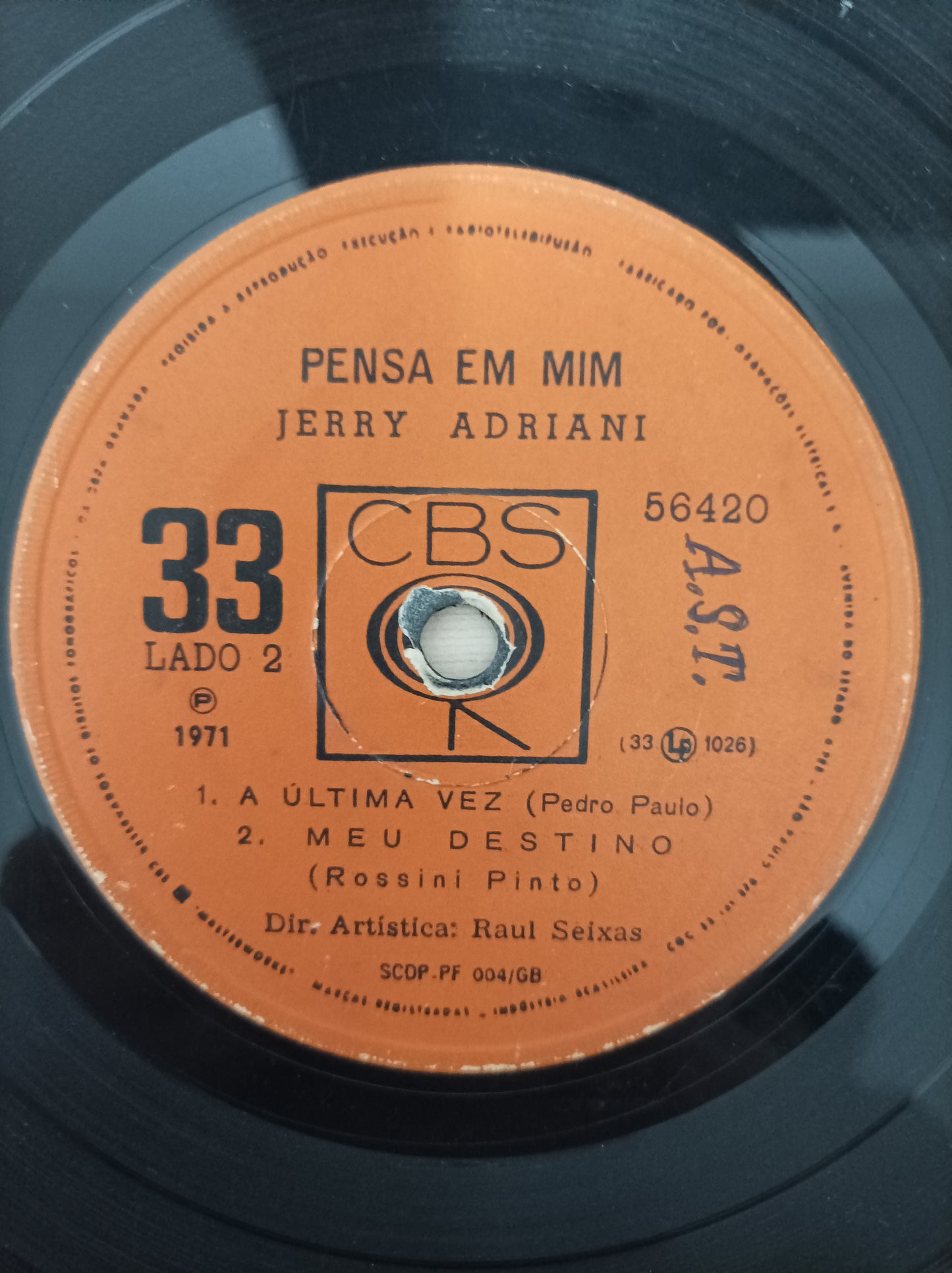 Vinil Compacto Jerry Adriani Pensa em mim