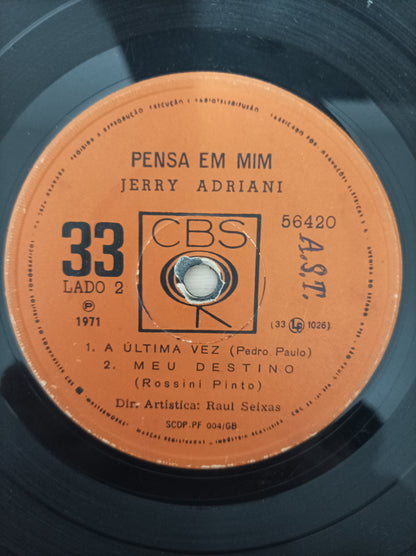 Vinil Compacto Jerry Adriani Pensa em mim