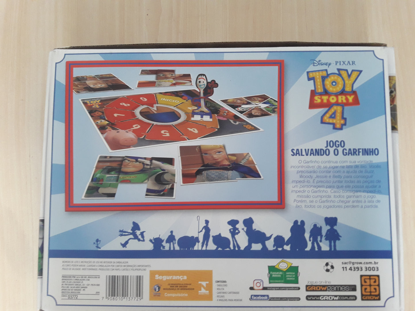 Jogo Tabuleiro Toy Story 4 Salvando O Garfinho