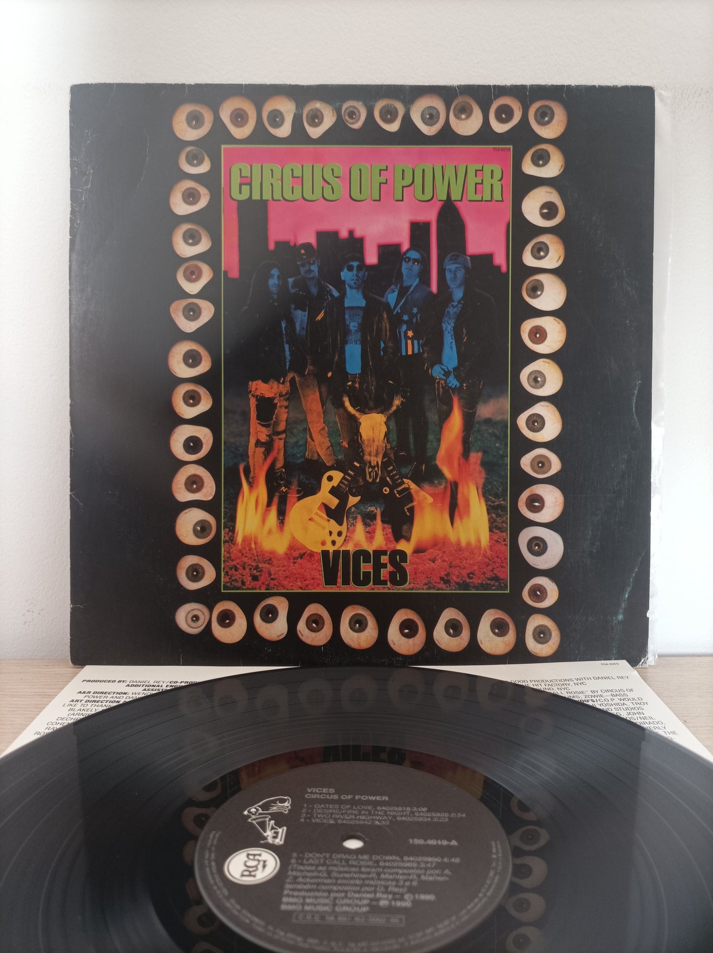 Lp Vinil Circus of Power Vices Com encarte