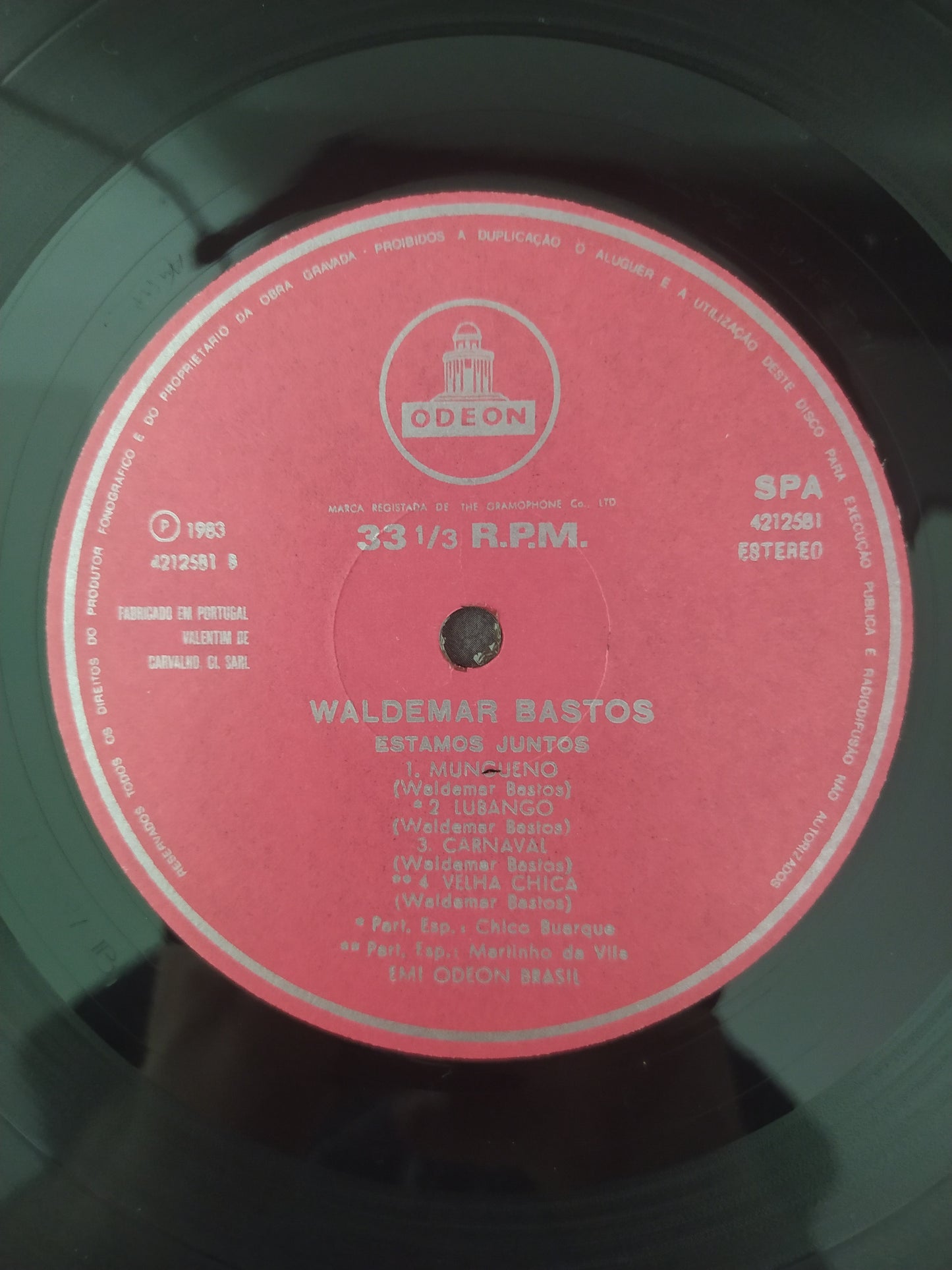 Lp Vinil Waldemar Bastos Estamos Juntos Com Encarte