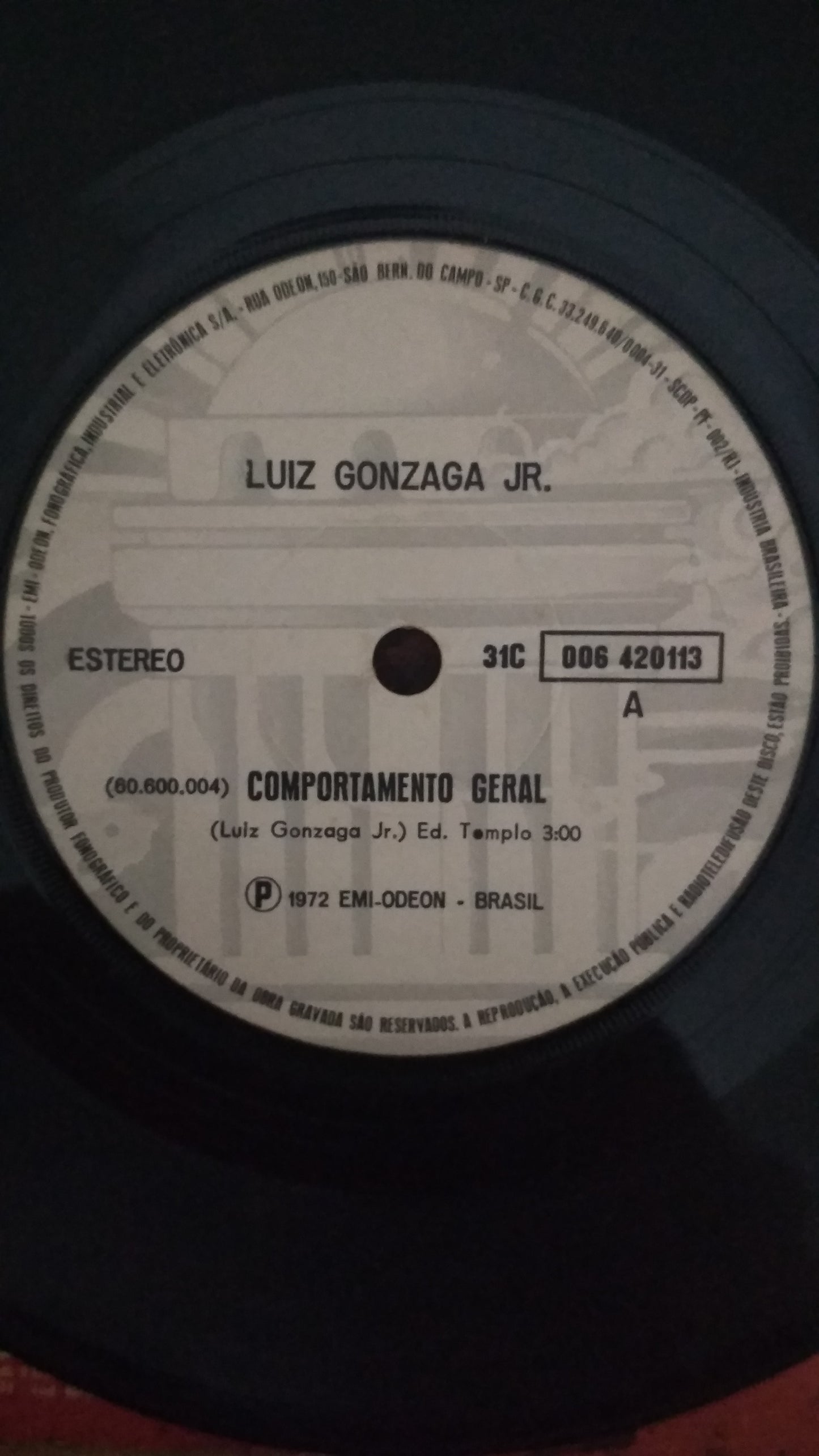 Lp Vinil Compacto Gonzaga Jr. Comportamento Geral