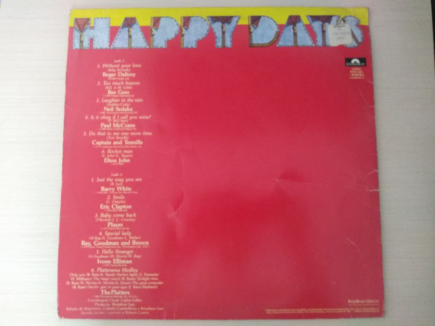 Lp Vinil Happy Days