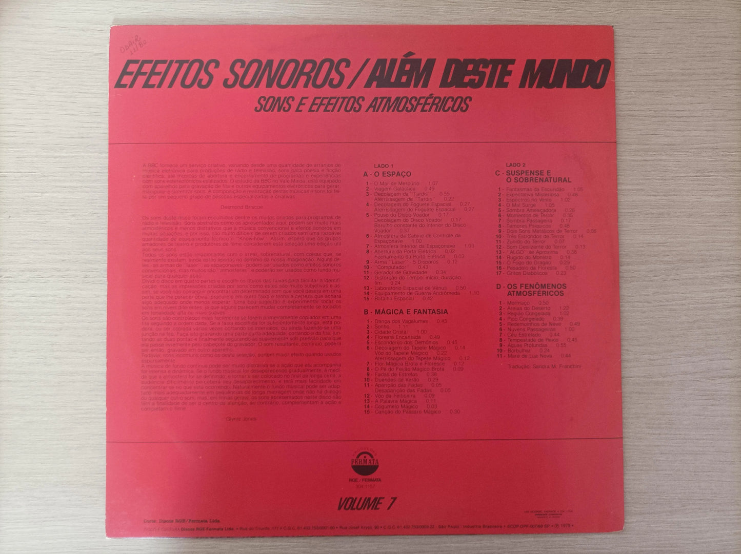 Lp Vinil BBC Records Out of this World
