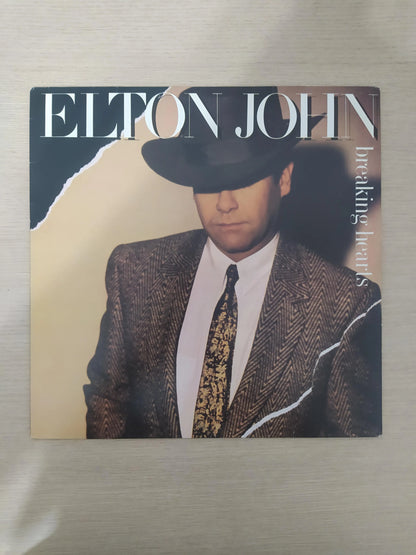 Disco Vinil Breaking Hearts Elton John Com Encarte A