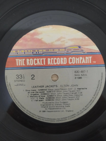 Lp Vinil Elton John Leather Jackets Com Encarte