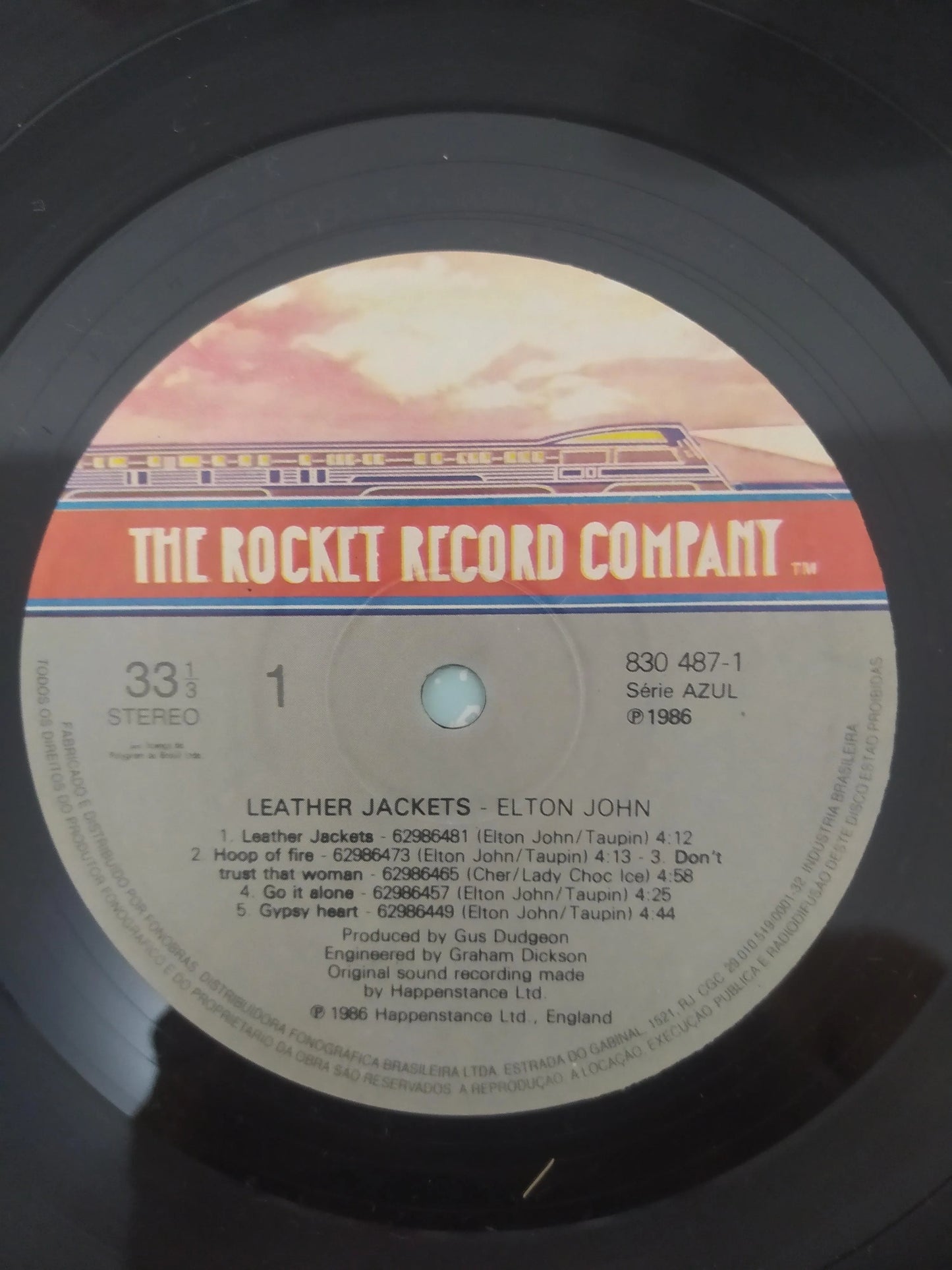 Lp Vinil Elton John Leather Jackets Com Encarte