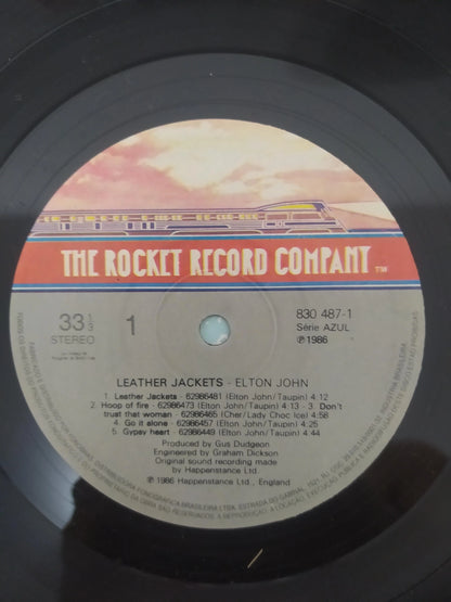 Lp Vinil Elton John Leather Jackets Com Encarte