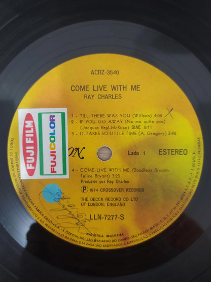 Lp Vinil Ray Charles Come Live With Me Leia