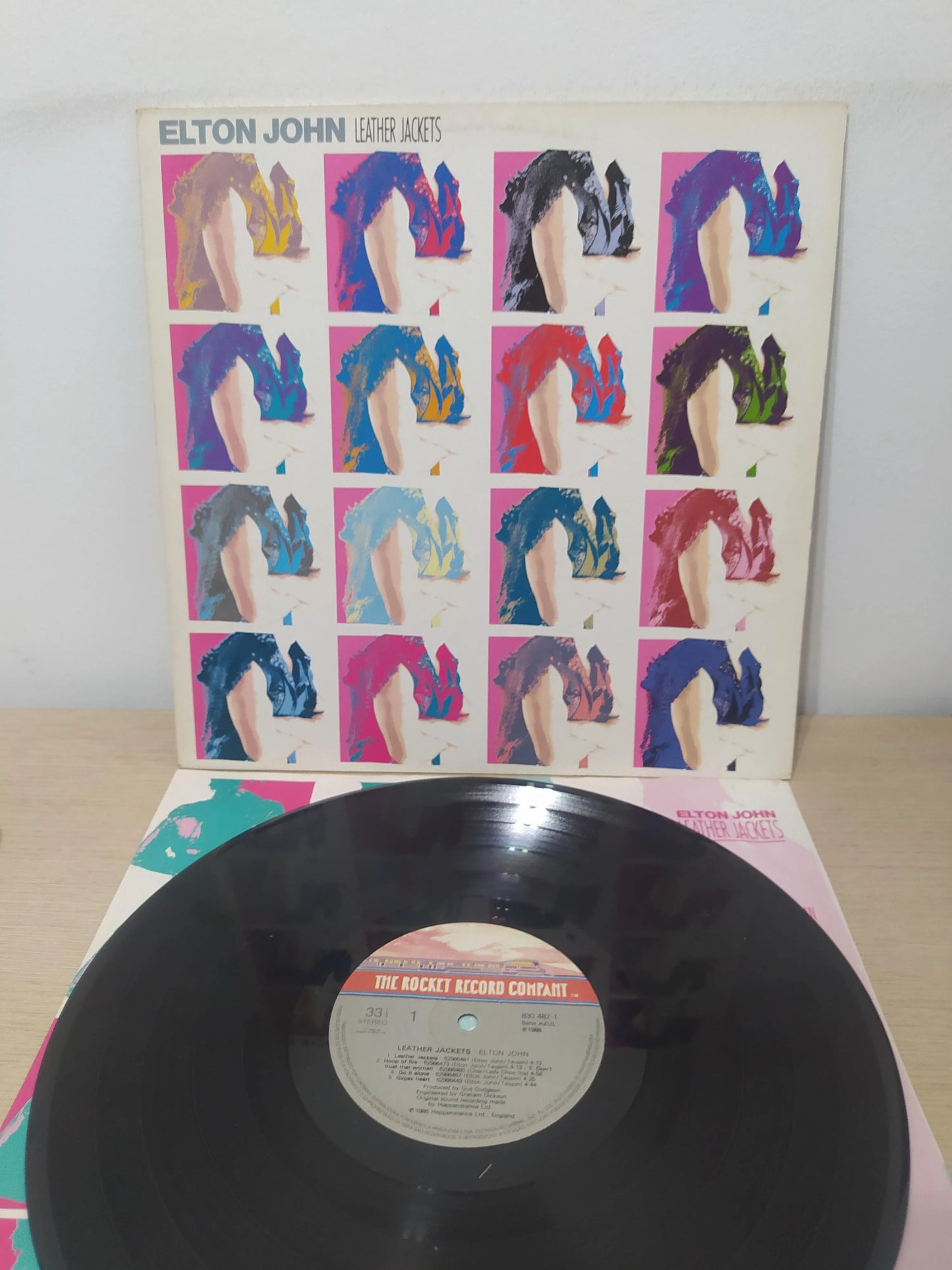 Lp Vinil Elton John Leather Jackets Com Encarte
