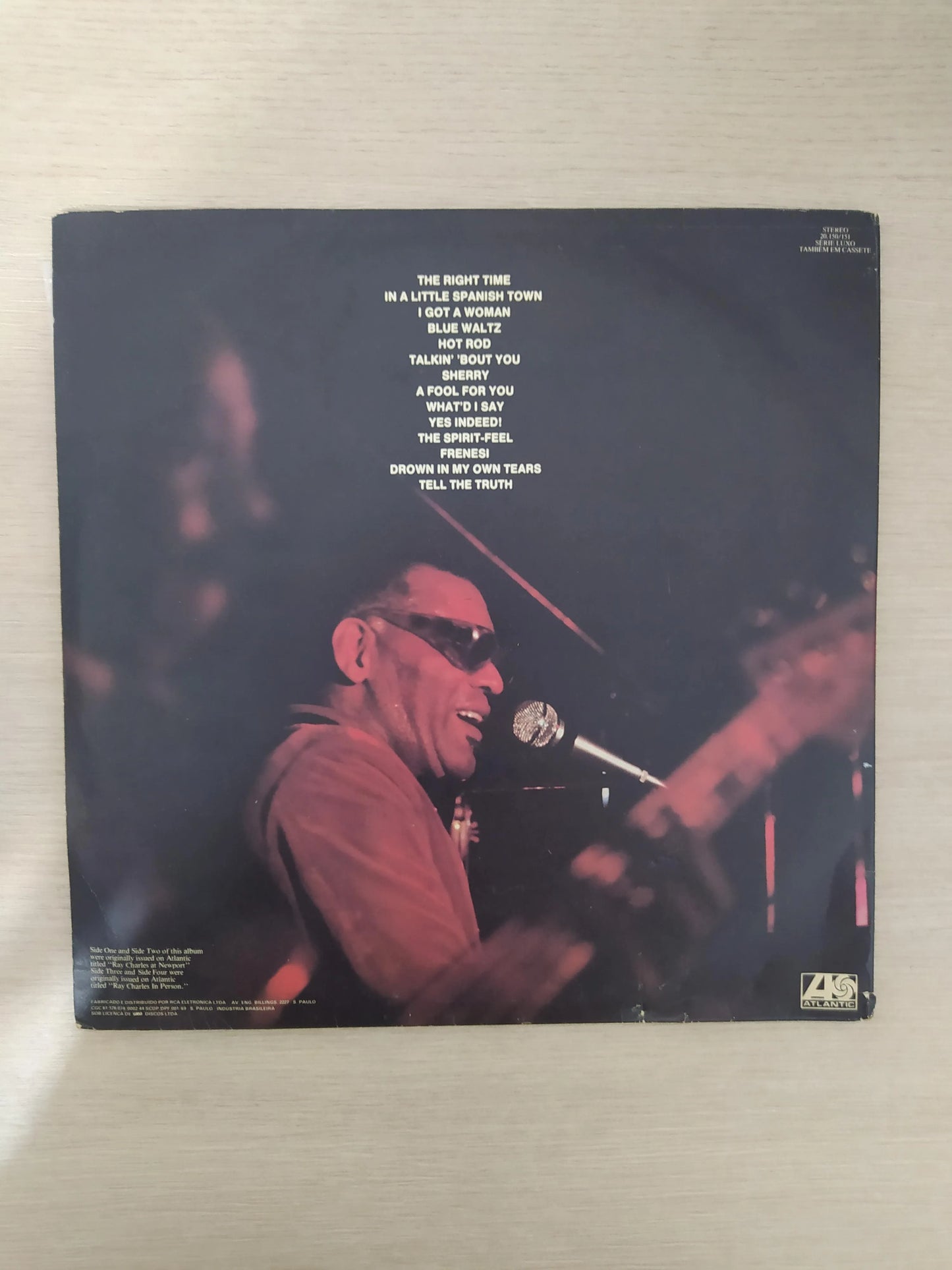 Lp Vinil Ray Charles Live Duplo