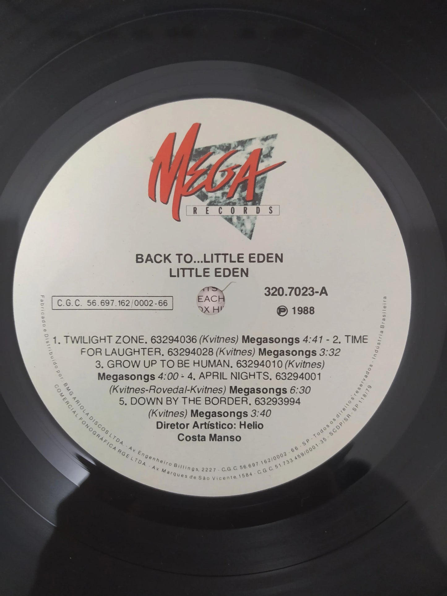 Lp Vinil Little Eden Back To ...Little Eden Com Encarte