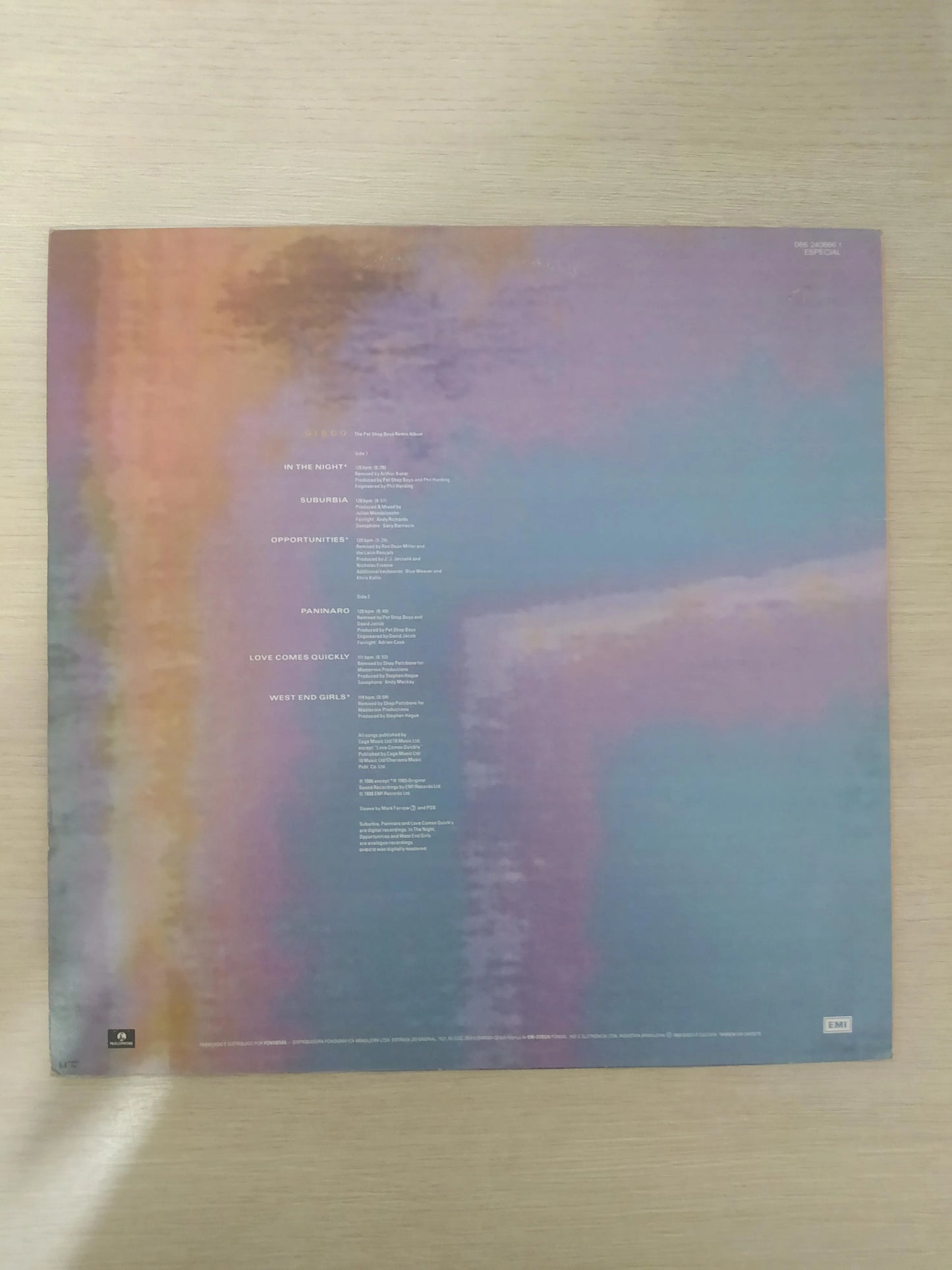Lp Vinil Pet Shop Boys Disco Com Encarte